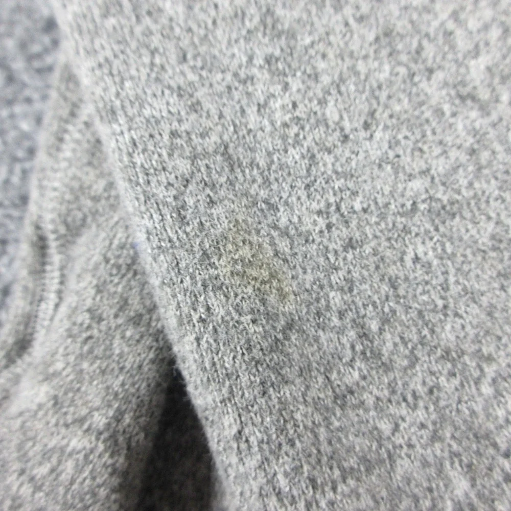 Polo Ralph Lauren Hoodie Mens L Gray Sweatshirt Pullover Button Up Pony Casual
